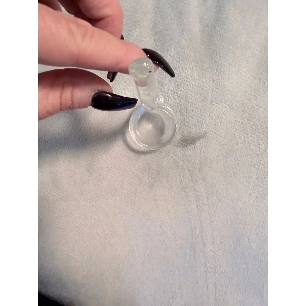 Vintage Clear Glass Ladle Dipper Mini Punch Bowl Serving Spoon 5